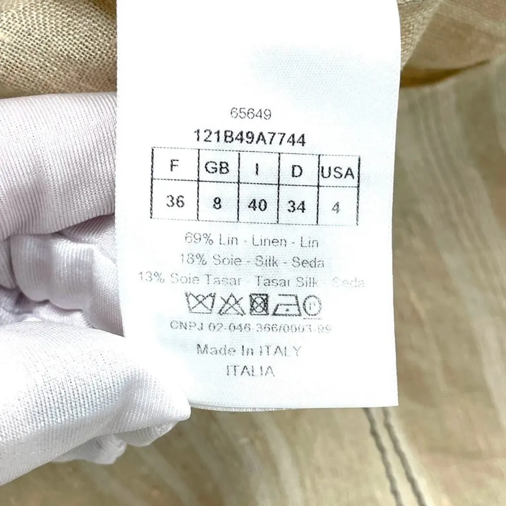 Dior Beige Linen Top Beige Linen Very good - Box View