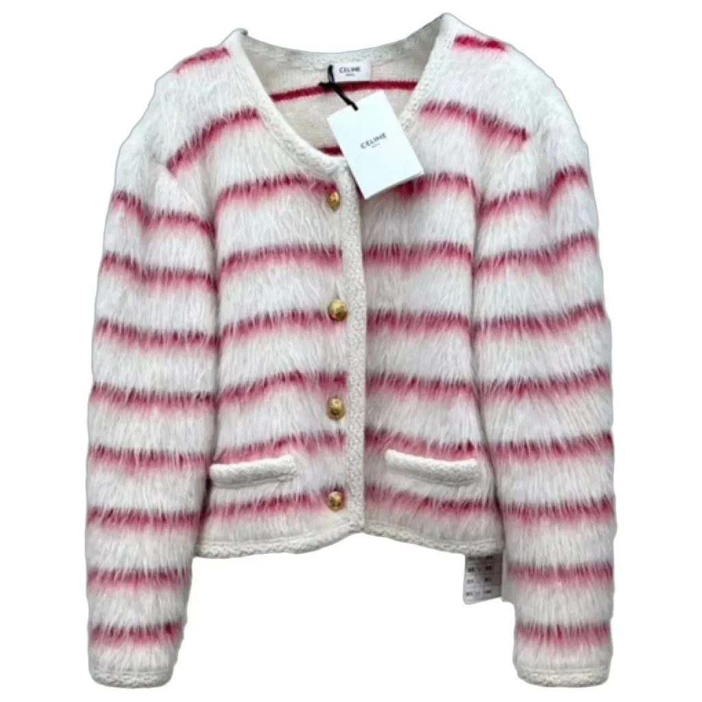 Celine Wool Jacket MultiColor Wool Never worn, with tag - Front View