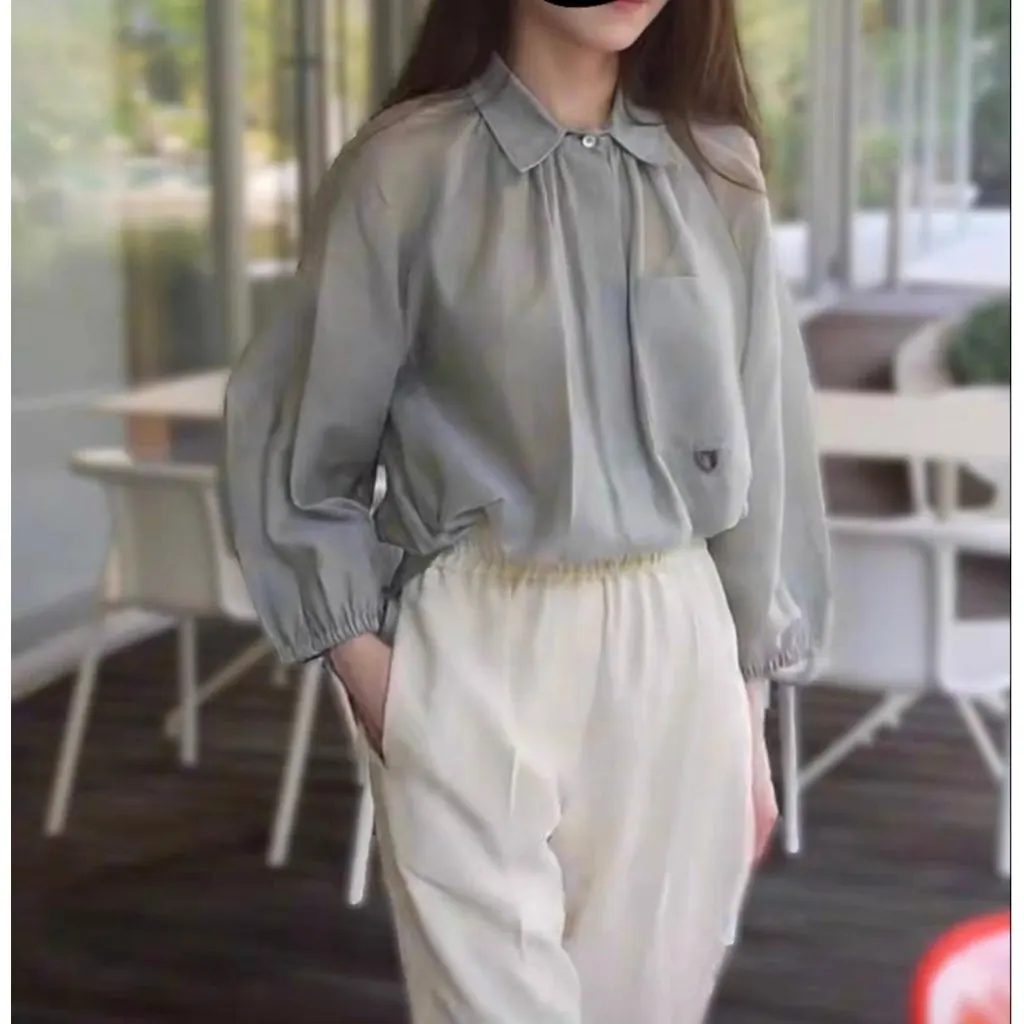 Brunello Cucinelli Khaki Linen Top Khaki Linen Very good - Box View