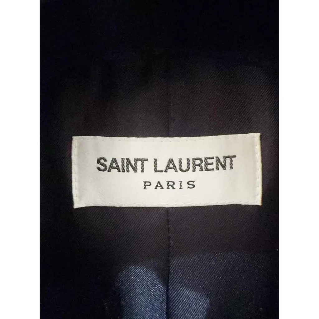 Saint Laurent Black Wool Jacket Black Wool Never worn - Inside View