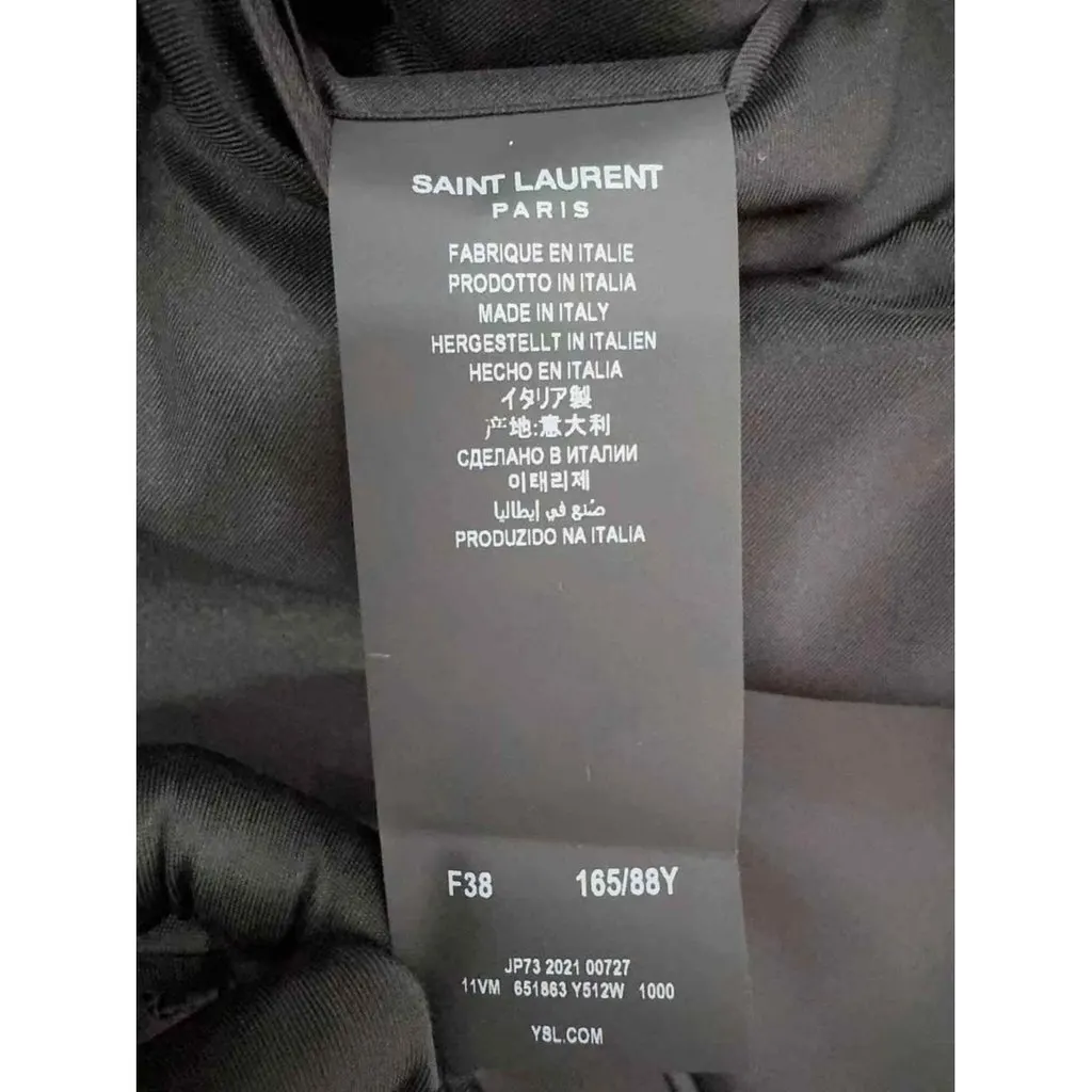 Saint Laurent Black Wool Jacket Black Wool Never worn - Model View