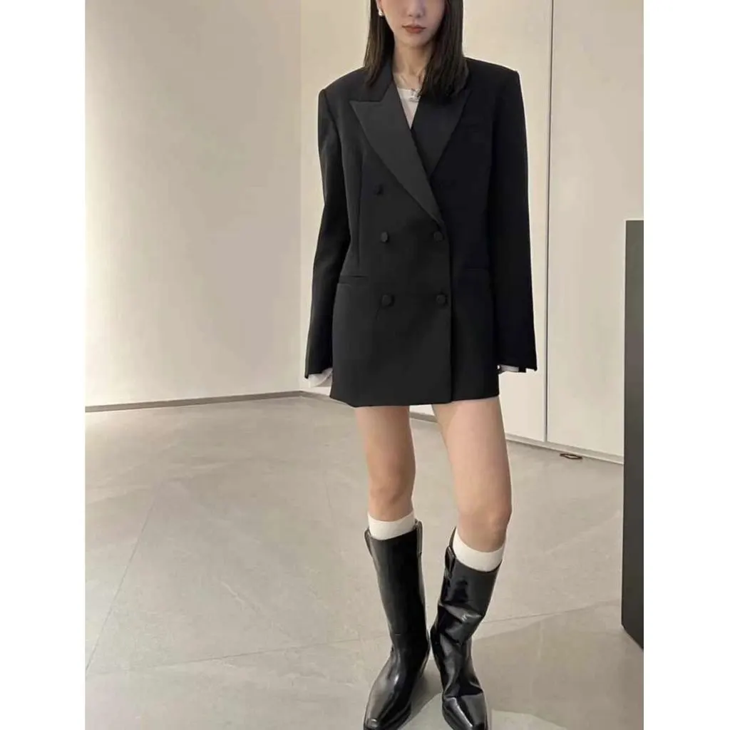 Saint Laurent Black Wool Jacket Black Wool Never worn - Box View