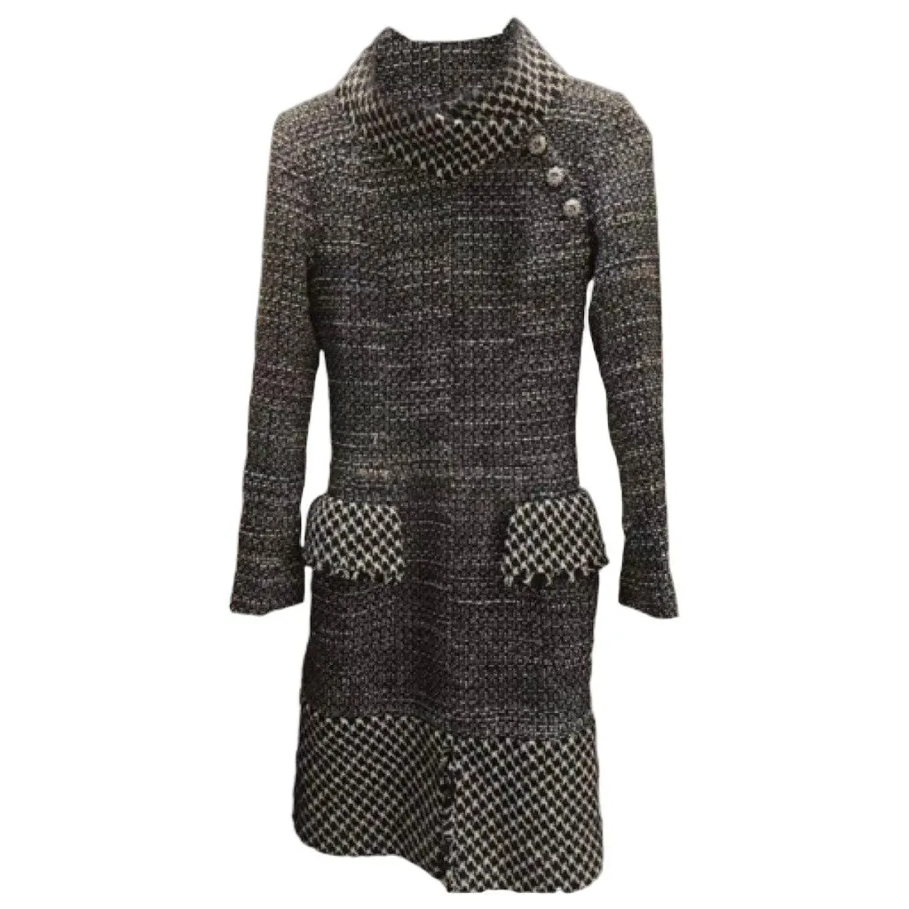 Chanel Wool Dress MultiColor Wool Very good - Front View