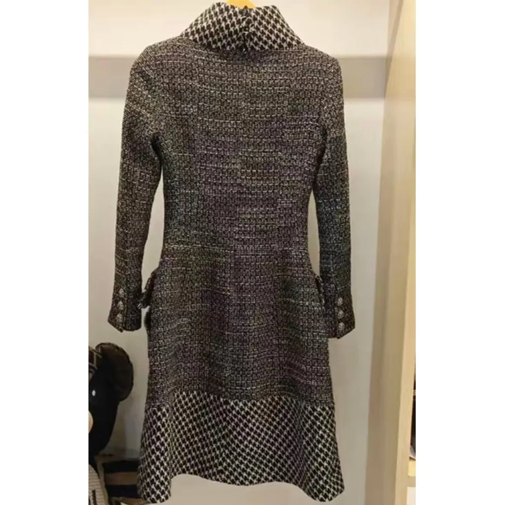 Chanel Wool Dress MultiColor Wool Very good - Back View