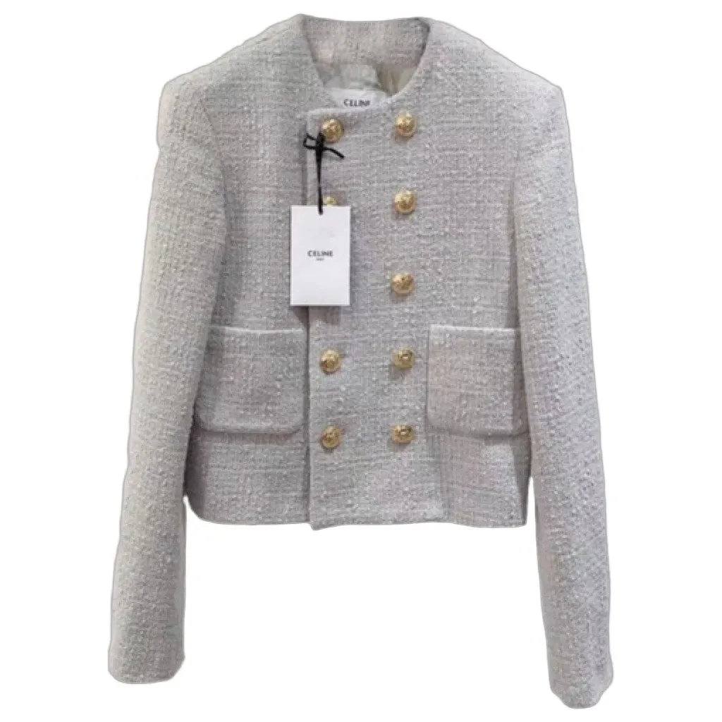 Celine Wool Jacket MultiColor Wool Never worn, with tag - Front View