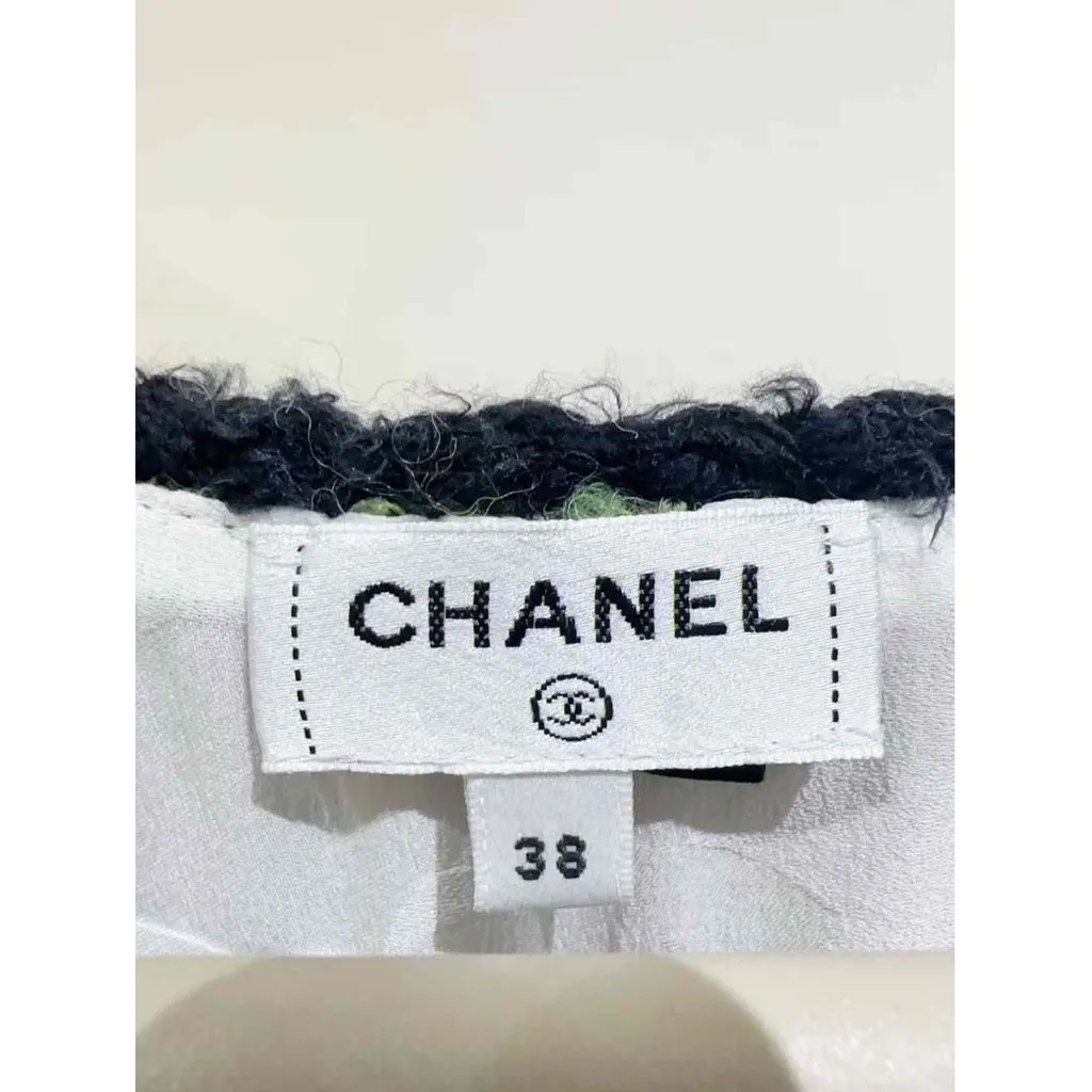 Chanel Tweed Dress MultiColor Tweed Very good - Inside View