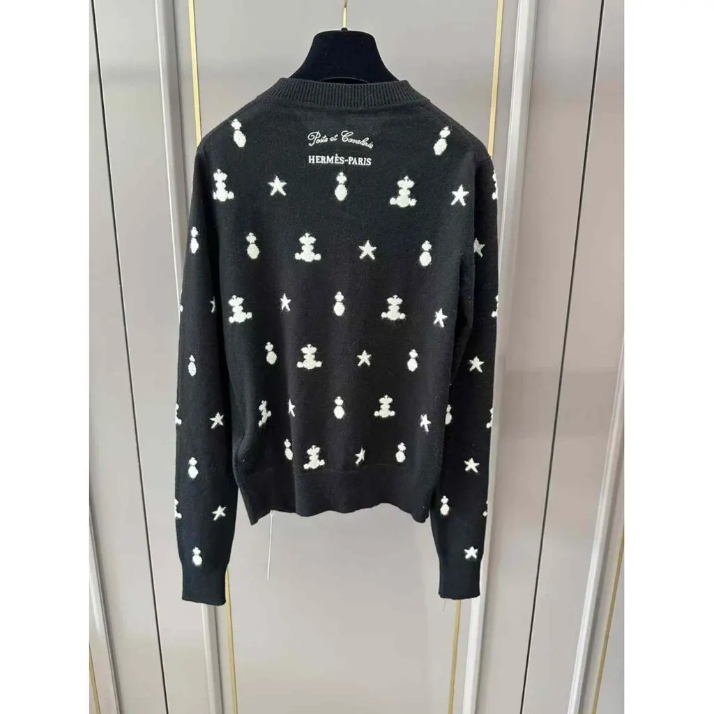 Hermes Black Cashmere Knitwear Black Cashmere Very good - Back View