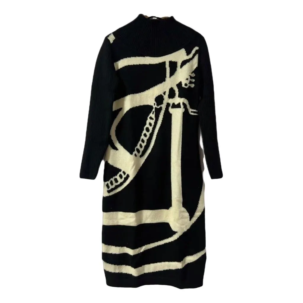 Hermes Cashmere Dress MultiColor Cashmere Never worn, with tag - Front View