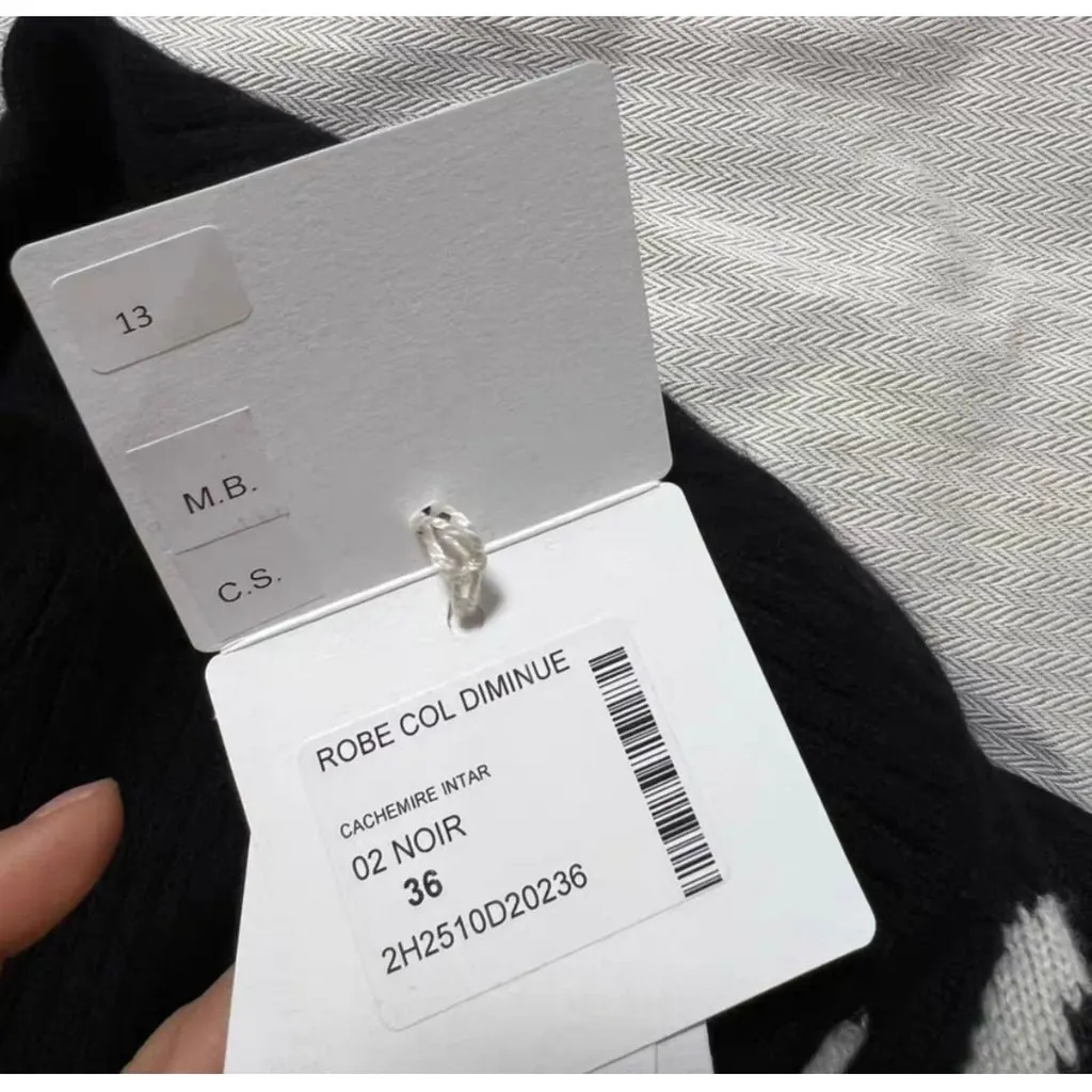 Hermes Cashmere Dress MultiColor Cashmere Never worn, with tag - Back View