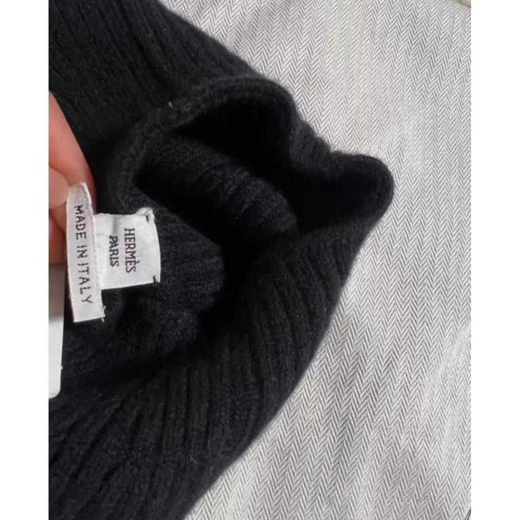 Hermes Cashmere Dress MultiColor Cashmere Never worn, with tag - Inside View
