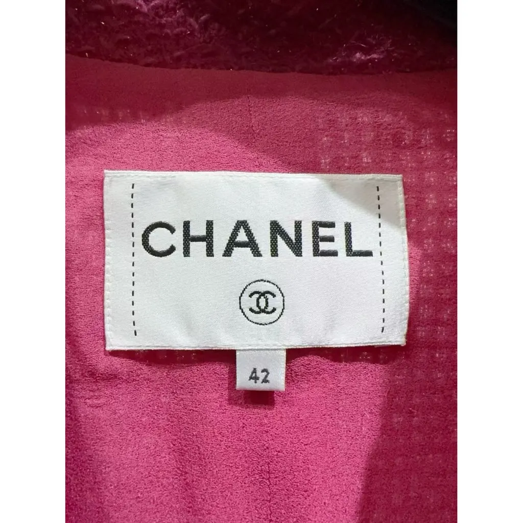 Chanel Wool Coat MultiColor Wool Very good - Inside View