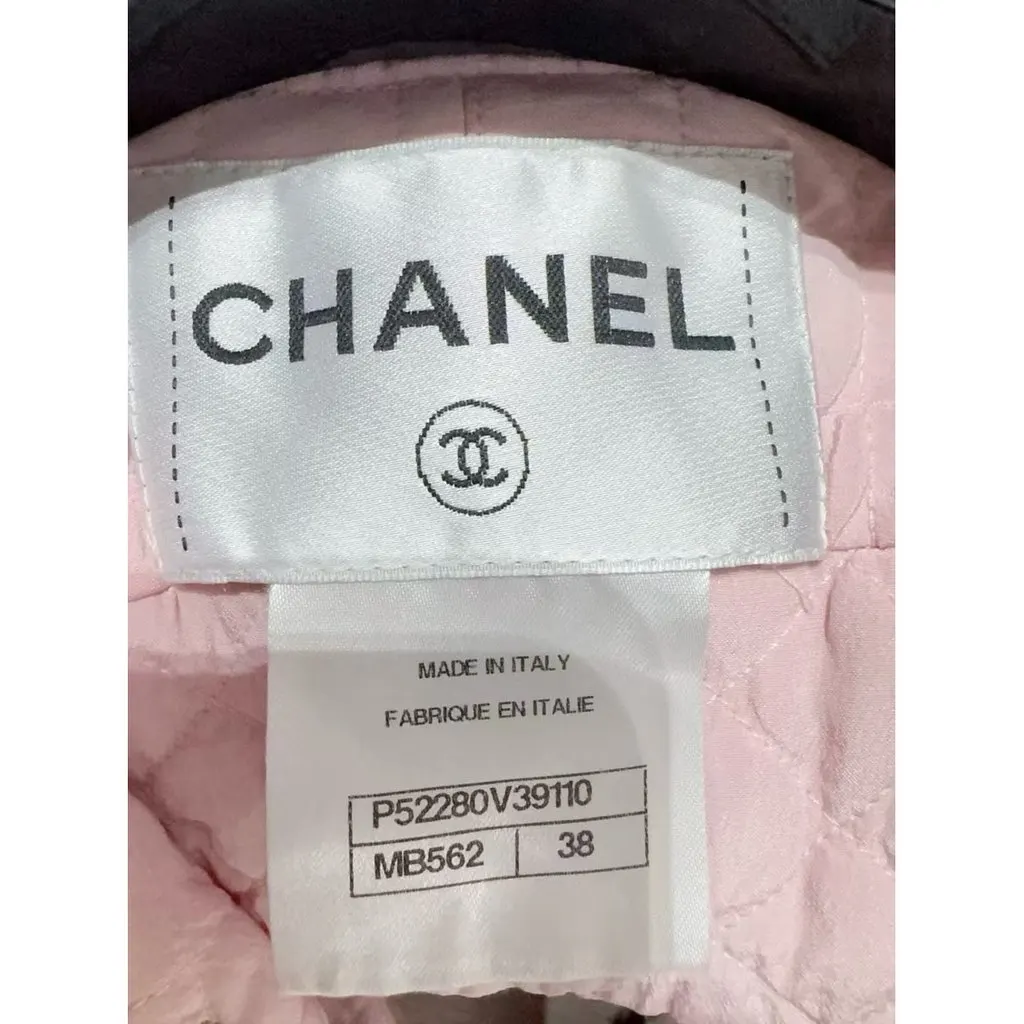 Chanel Wool Coat MultiColor Wool Very good - Inside View