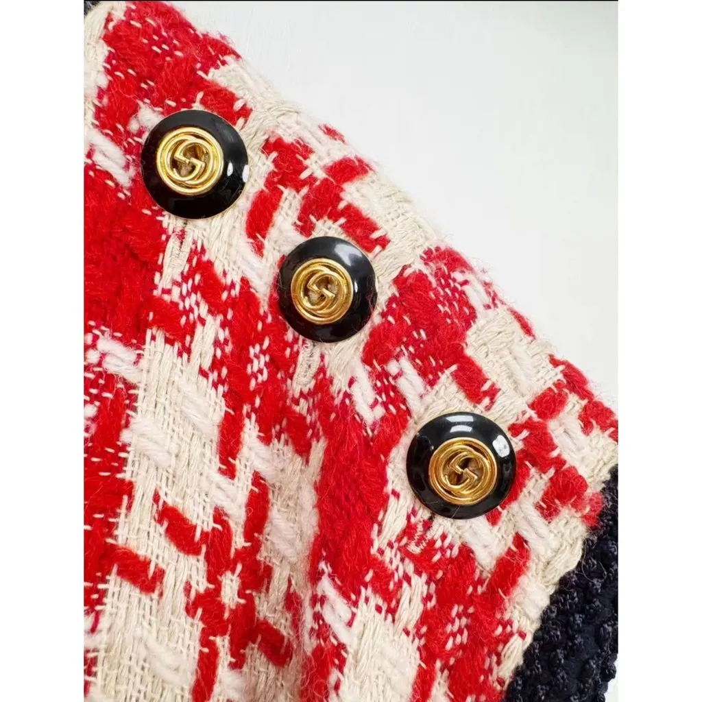Gucci Wool Dress MultiColor Wool Very good - Back View