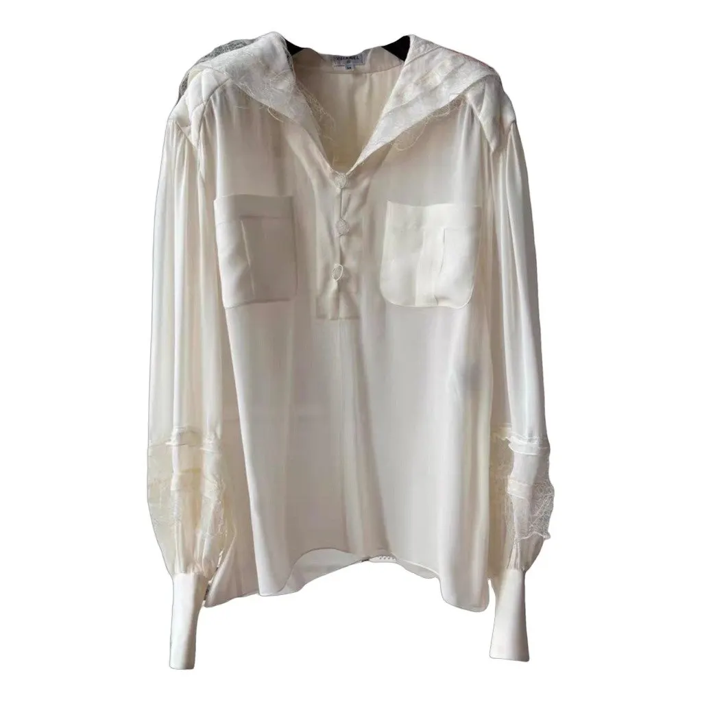 Chanel Silk Top MultiColor Silk Very good - Front View