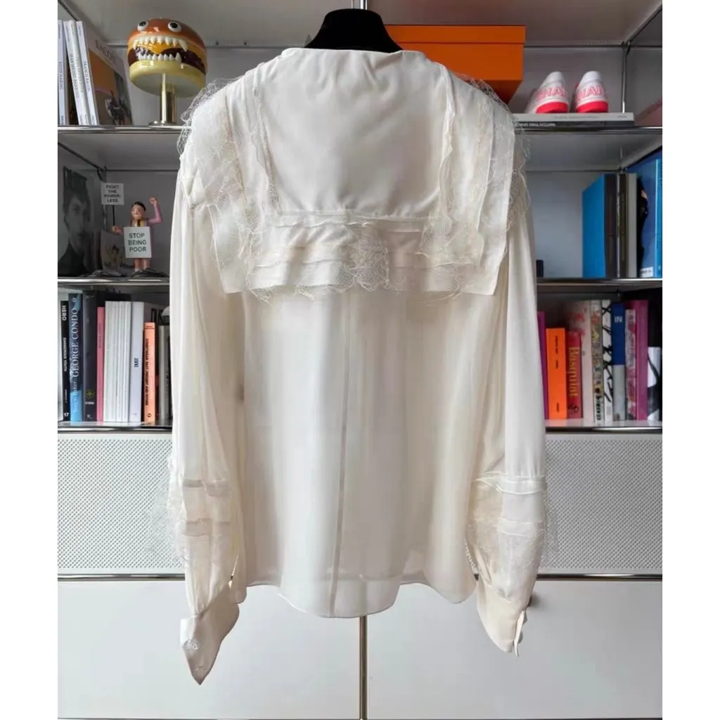 Chanel Silk Top MultiColor Silk Very good - Back View