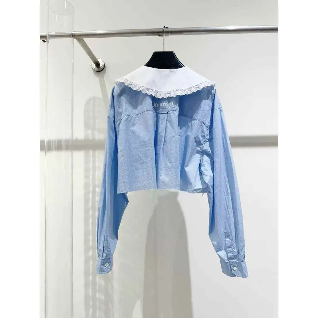 Miu Miu Cotton Top MultiColor Cotton Never worn, with tag - Back View