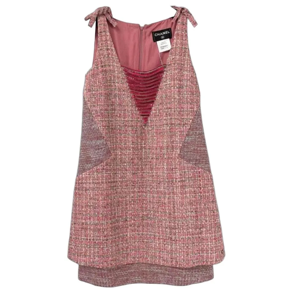 Chanel Cotton Dress MultiColor Cotton Very good - Front View
