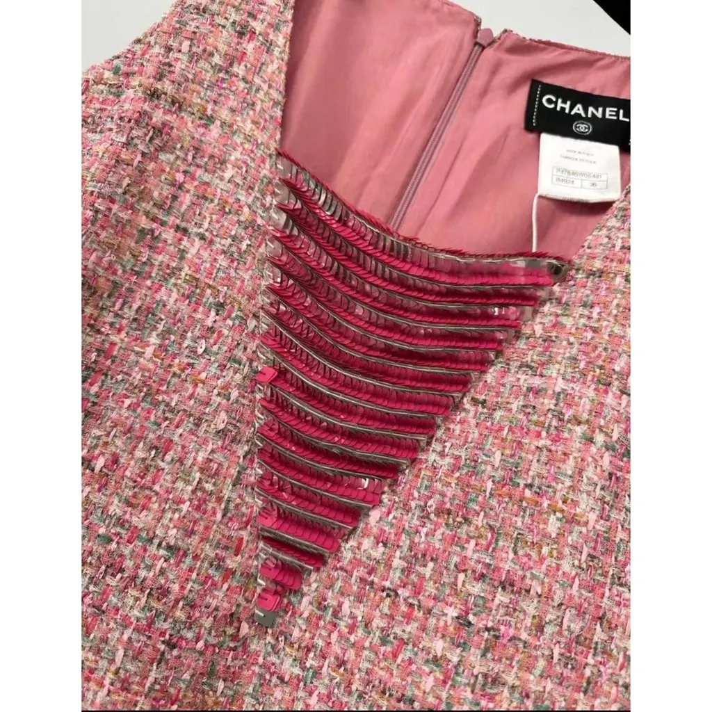Chanel Cotton Dress MultiColor Cotton Very good - Inside View