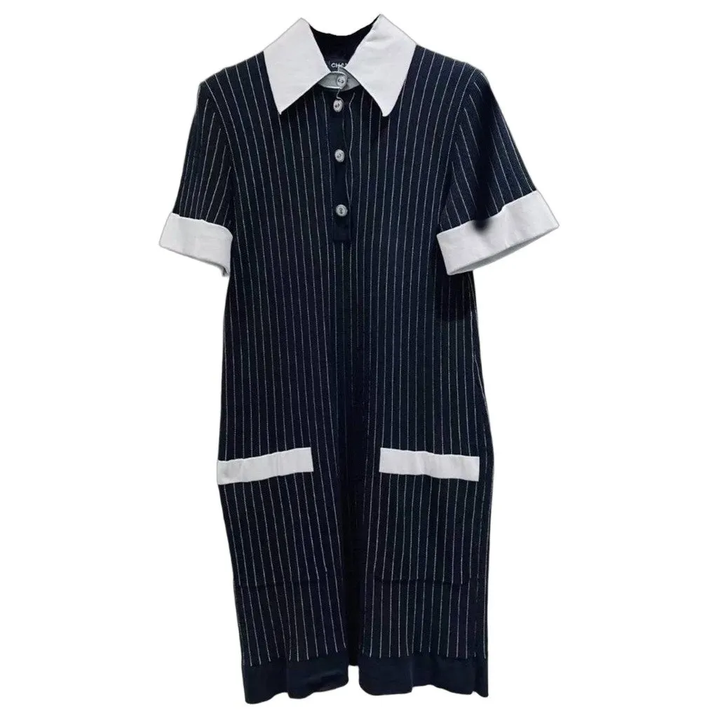 Chanel Cotton Dress MultiColor Cotton Very good - Front View
