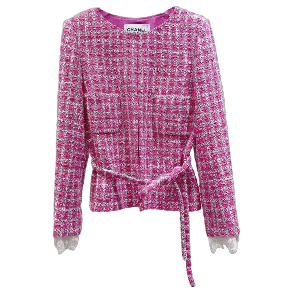 Chanel La Petite Veste Noire Cotton Jacket MultiColor Cotton Very good - Front View