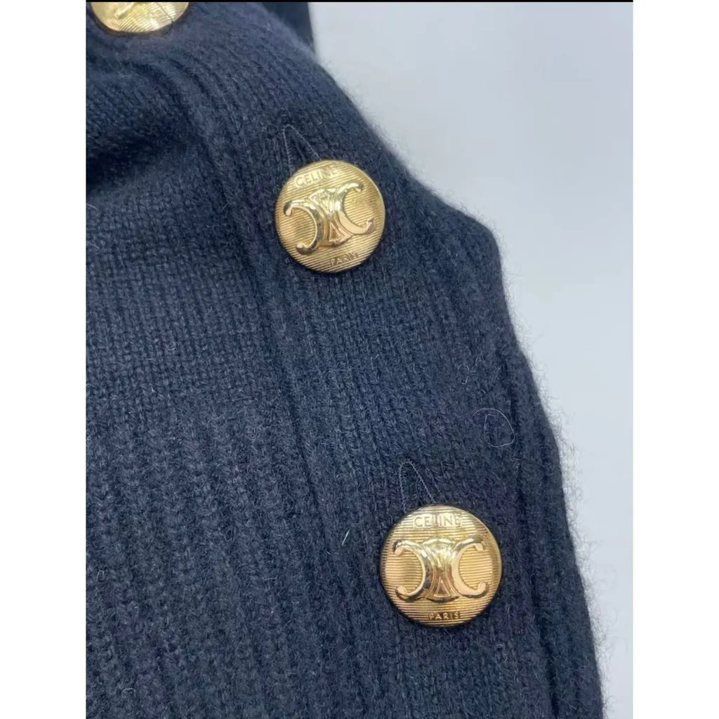 Celine Black Cashmere Knitwear Black Cashmere Very good - Model View