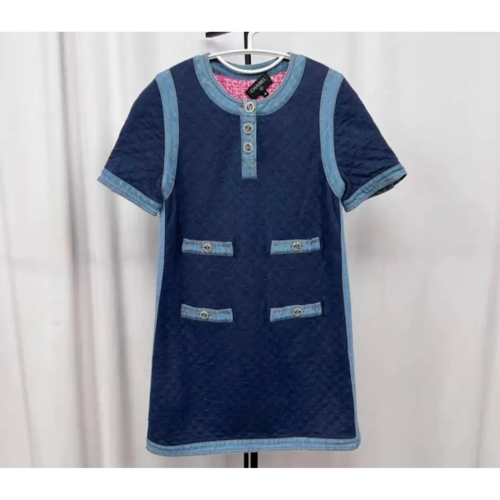 Chanel Cotton Dress MultiColor Cotton Very good - Inside View
