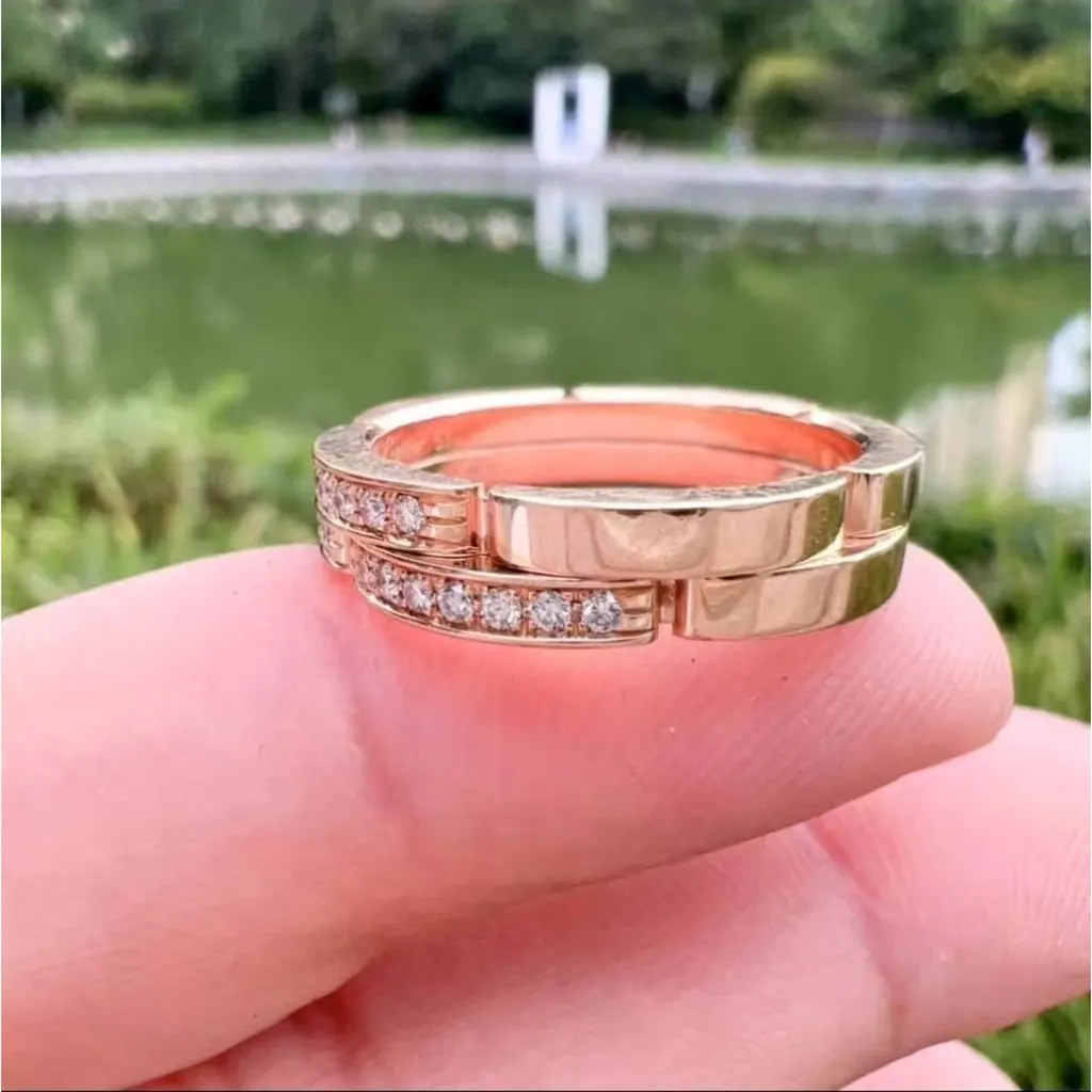 Cartier Maillon Panthere Pink Gold Ring MultiColor Very good - Back View