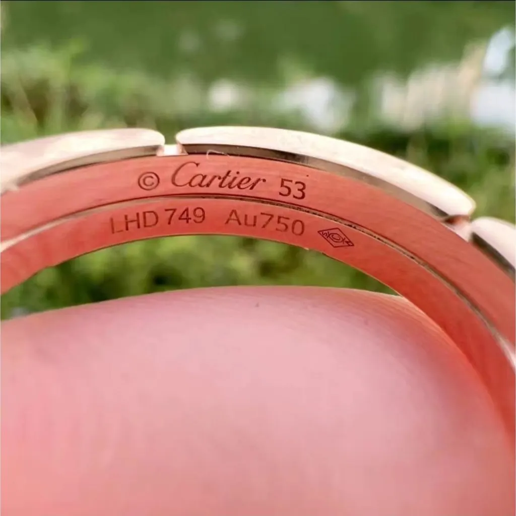Cartier Maillon Panthere Pink Gold Ring MultiColor Very good - Box View