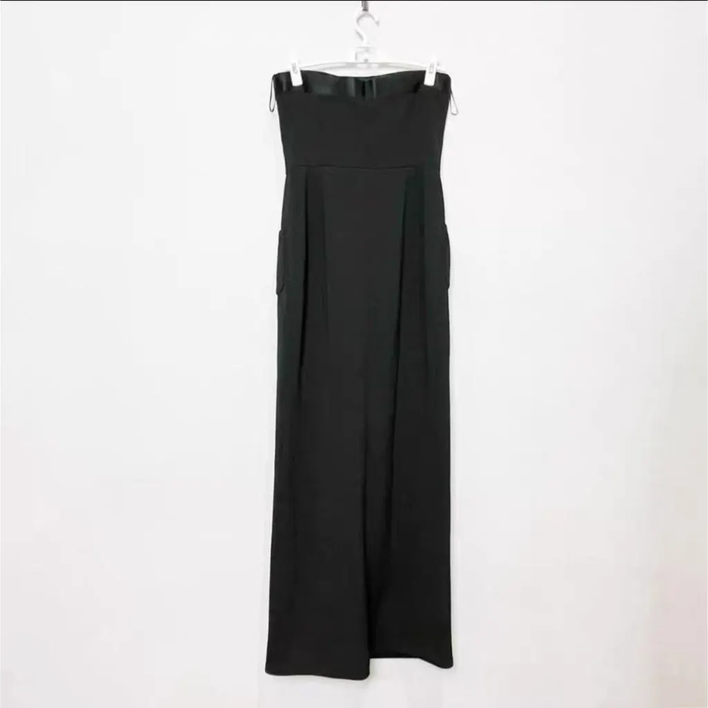 Chanel Black Wool Dress Black Wool Very good - Back View