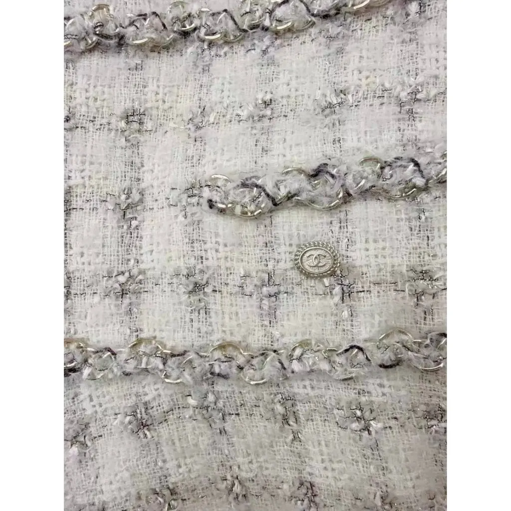 Chanel Wool Dress MultiColor Wool Very good - Back View