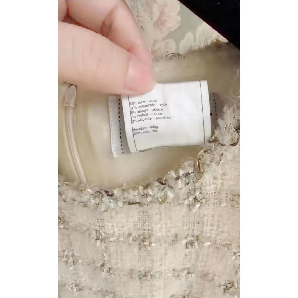 Chanel Wool Dress MultiColor Wool Very good - Model View