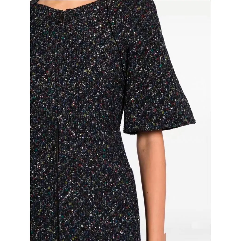 Chanel La Petite Veste Noire Tweed Jacket MultiColor Tweed Very good - Model View