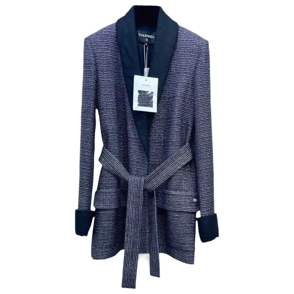 Chanel La Petite Veste Noire Tweed Jacket MultiColor Tweed Never worn, with tag - Front View