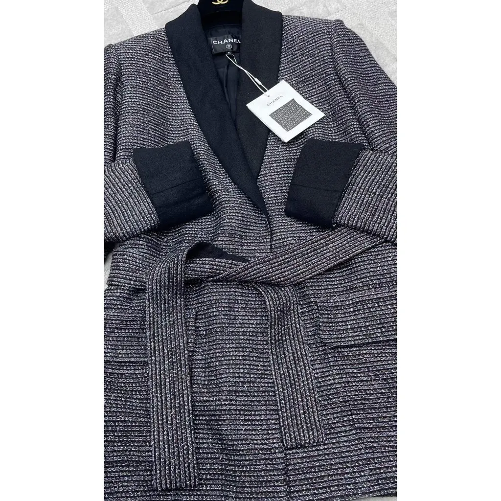 Chanel La Petite Veste Noire Tweed Jacket MultiColor Tweed Never worn, with tag - Inside View