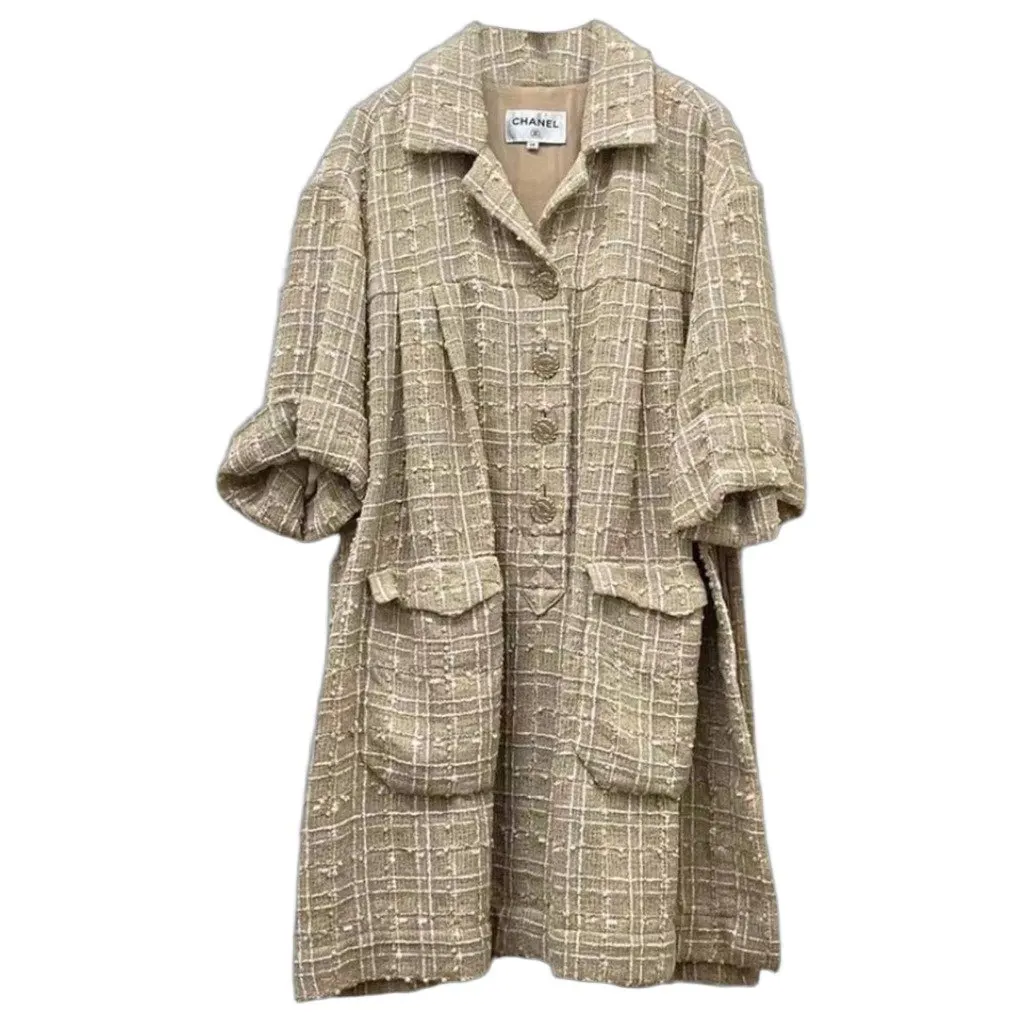 Chanel Tweed Dress MultiColor Tweed Very good - Front View