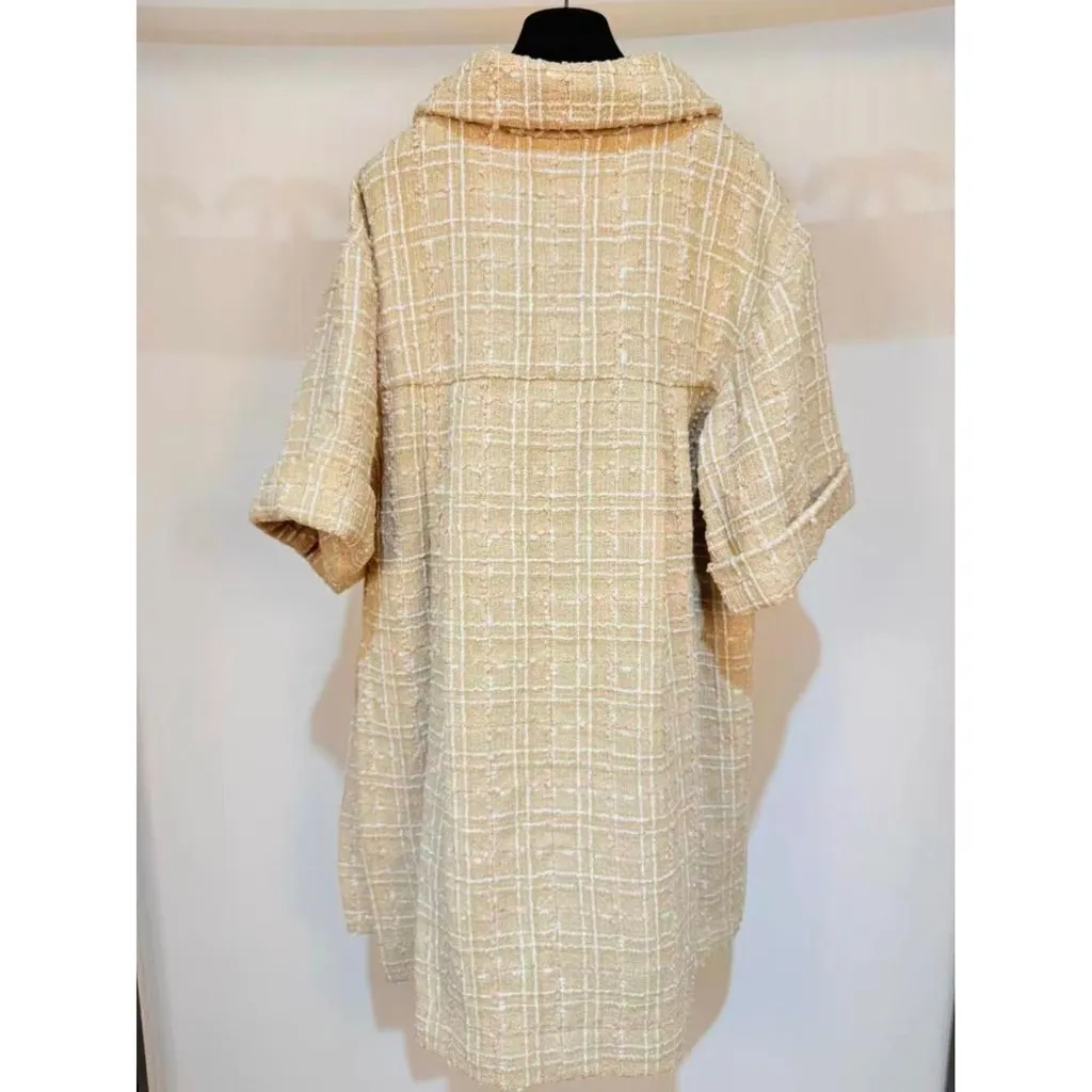 Chanel Tweed Dress MultiColor Tweed Very good - Back View