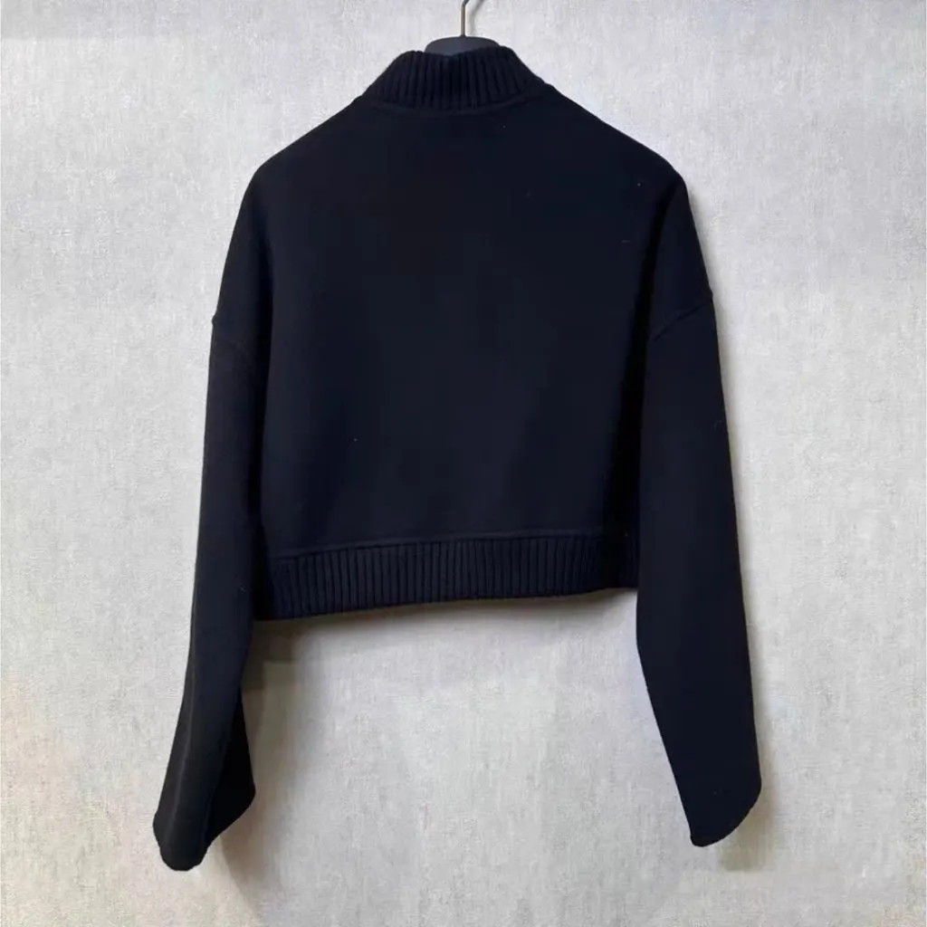 Hermes Black Cashmere Coat Black Cashmere Very good - Back View