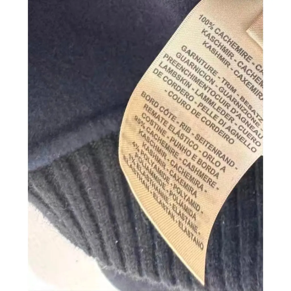 Hermes Black Cashmere Coat Black Cashmere Very good - Box View