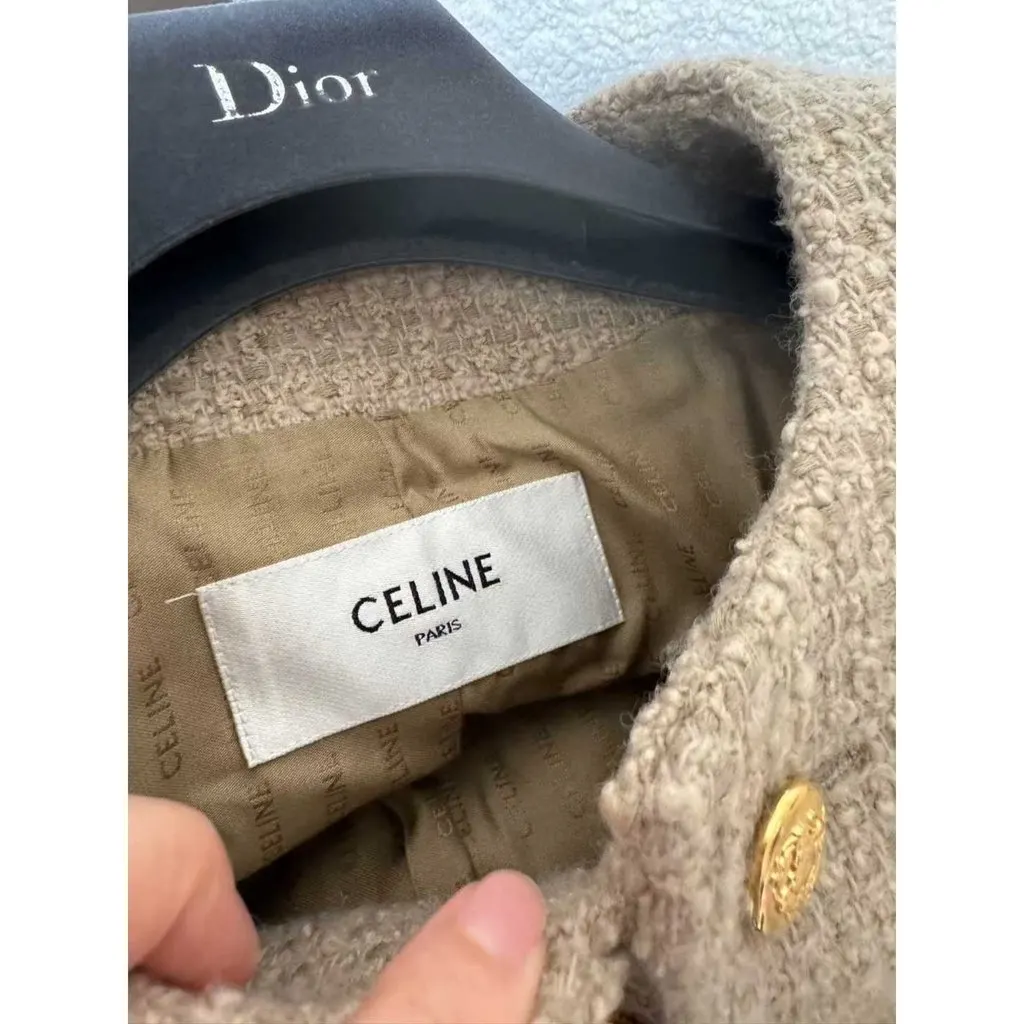 Celine Wool Jacket MultiColor Wool Very good - Back View