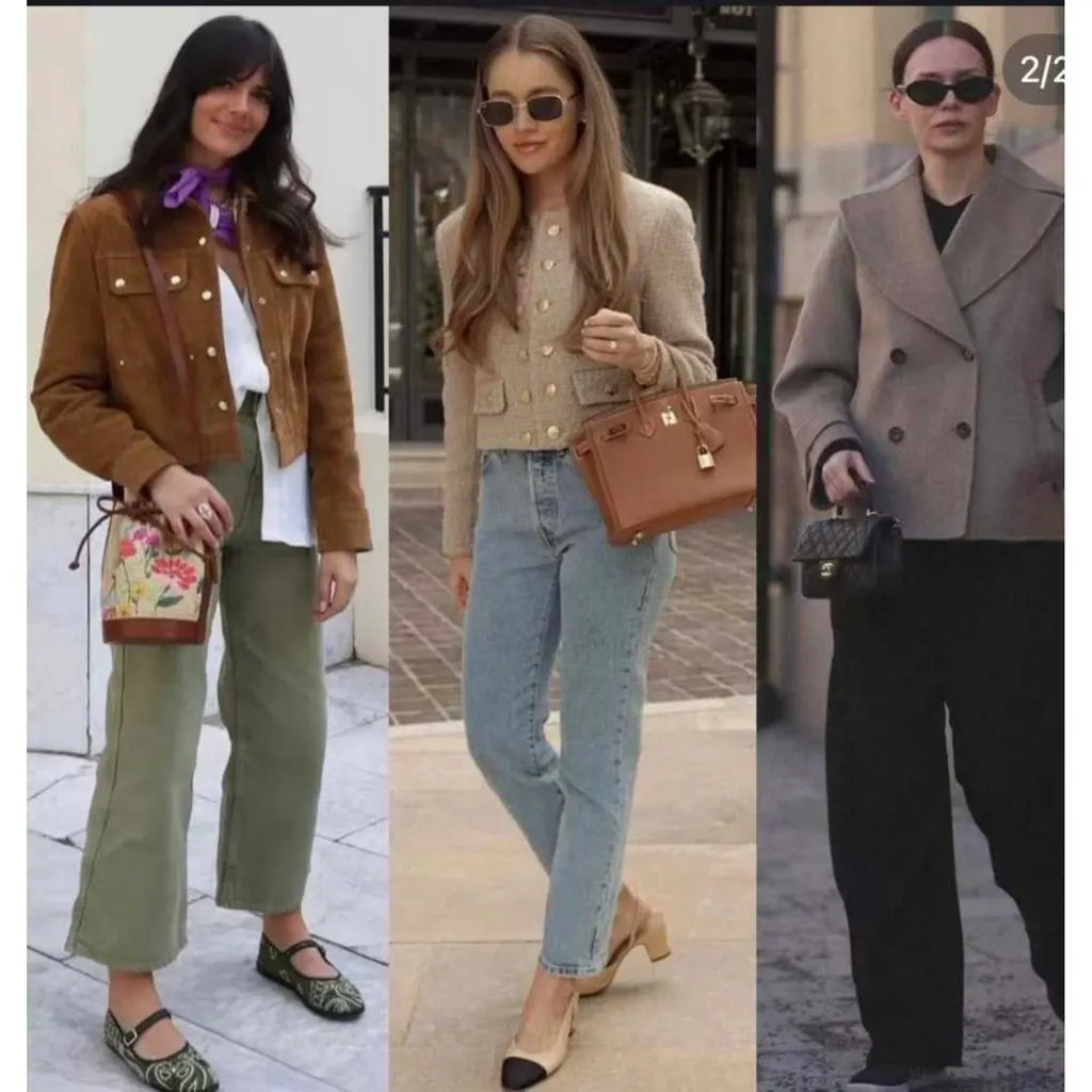 Celine Wool Jacket MultiColor Wool Very good - Model View