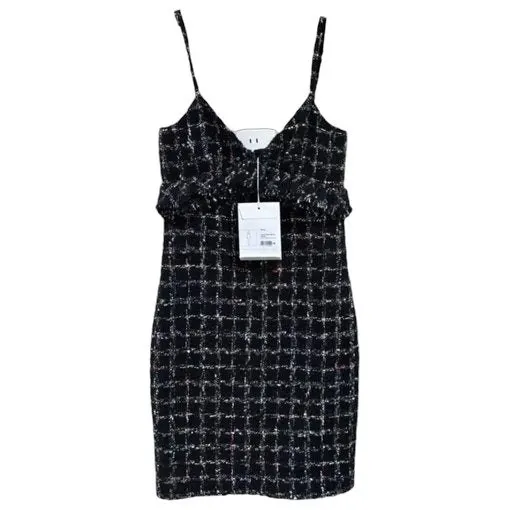 Chanel Tweed Dress MultiColor Tweed Never worn, with tag - Front View