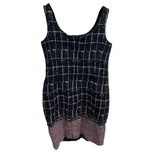 Chanel Tweed Dress MultiColor Tweed Very good - Front View