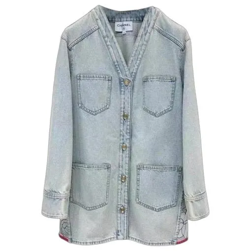 Chanel La Petite Veste Noire Cotton Jacket MultiColor Cotton Very good - Front View
