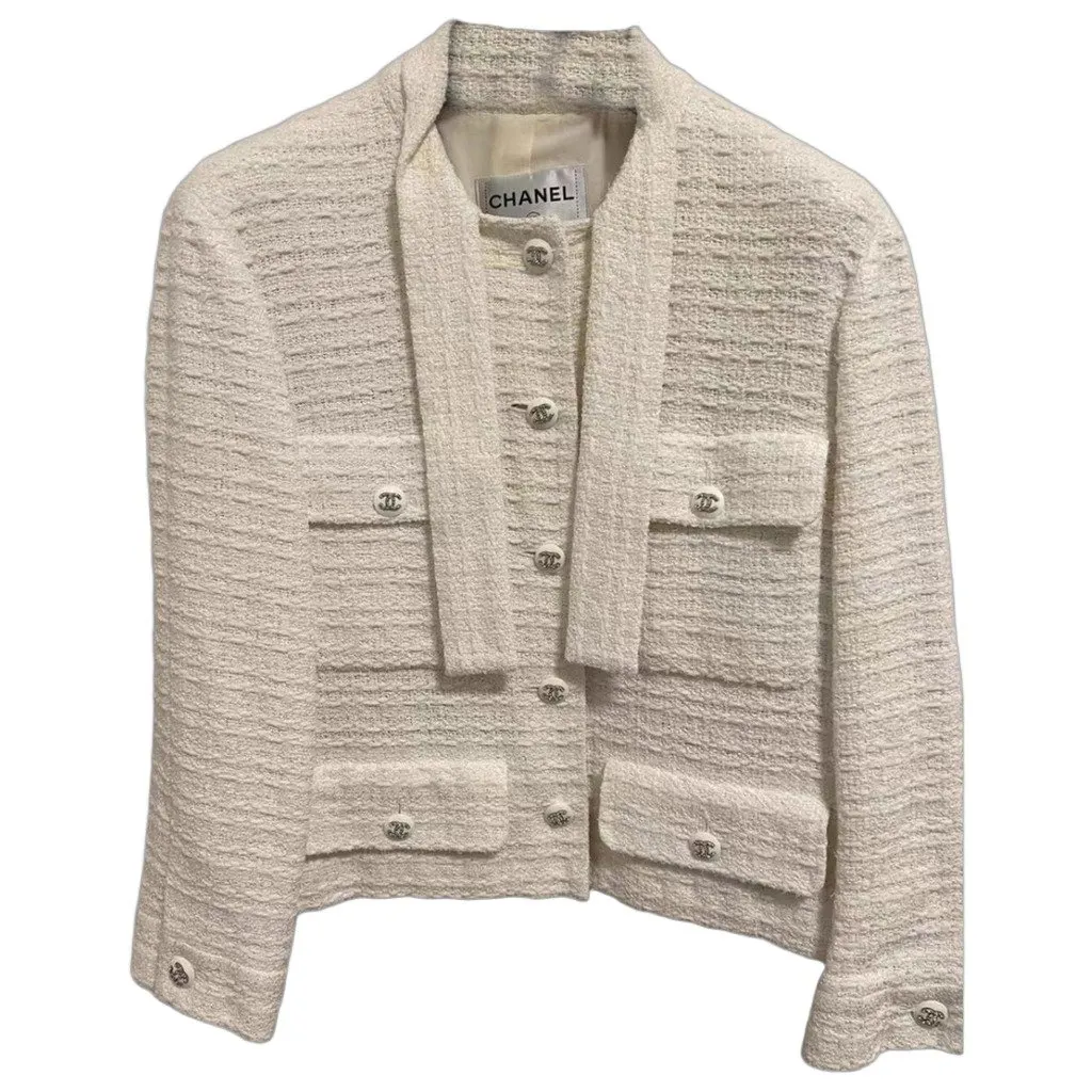 Chanel La Petite Veste Noire Tweed Jacket MultiColor Tweed Very good - Front View