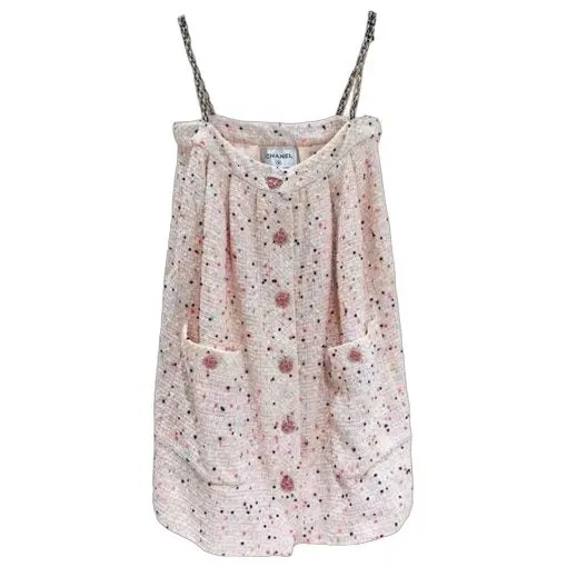 Chanel Cotton Dress MultiColor Cotton Very good - Front View