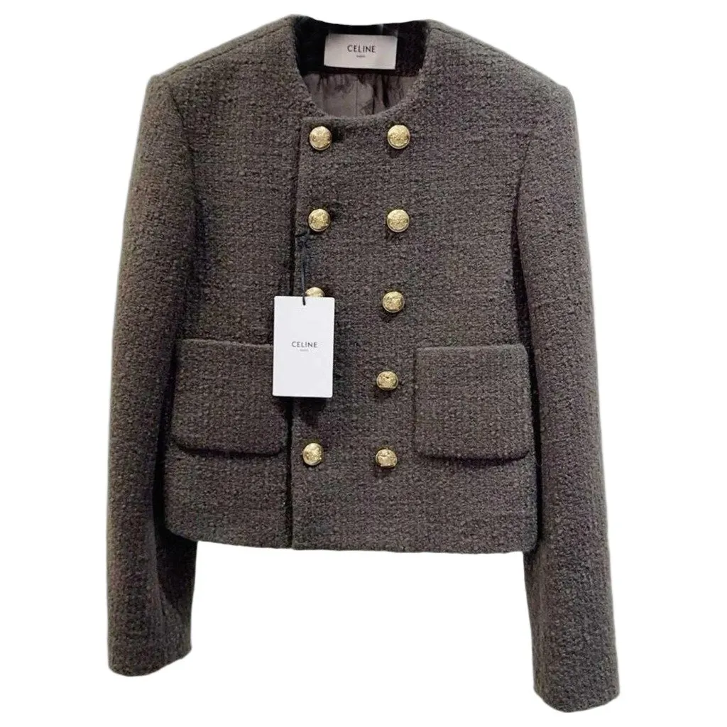 Celine Wool Jacket MultiColor Wool Never worn, with tag - Front View