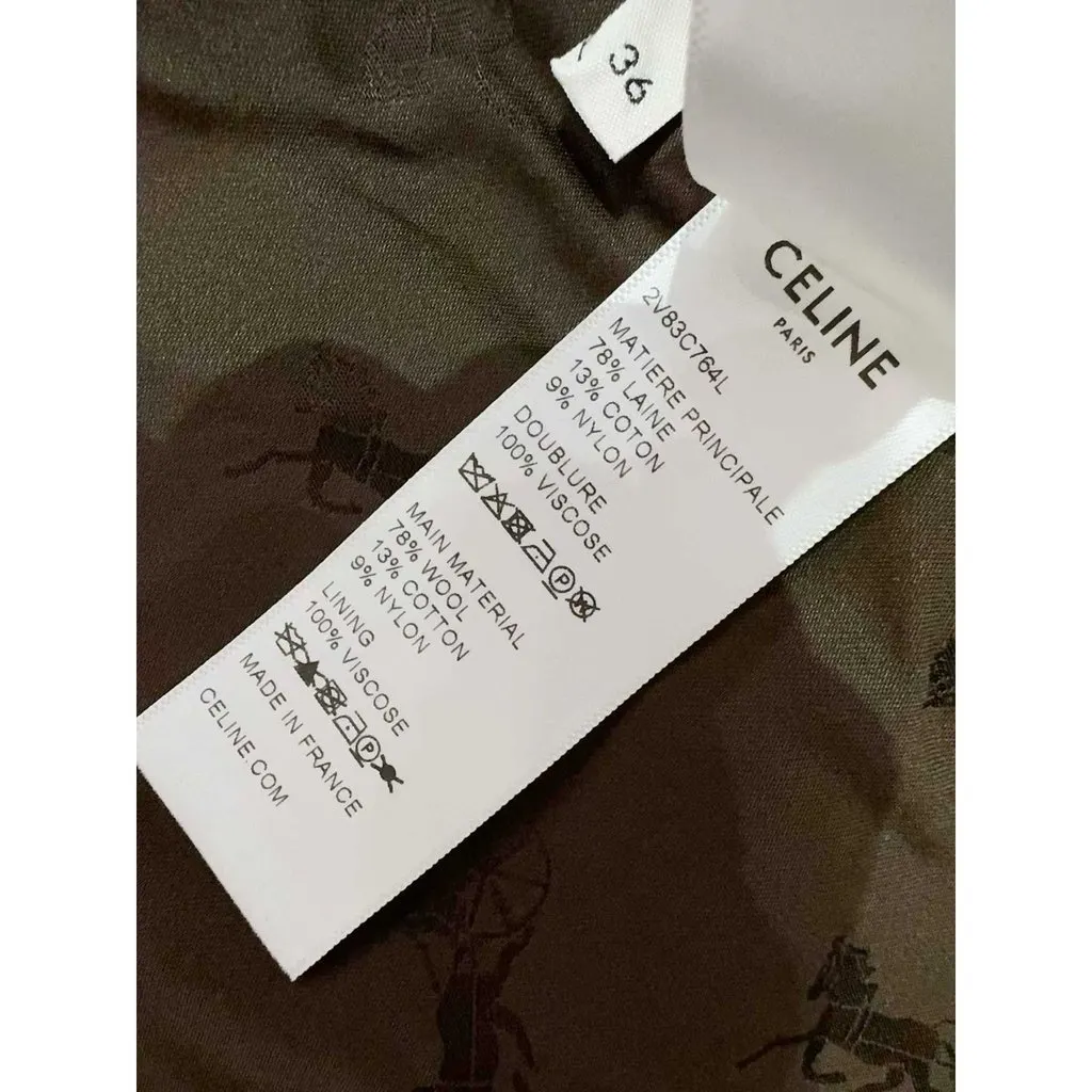 Celine Wool Jacket MultiColor Wool Never worn, with tag - Box View