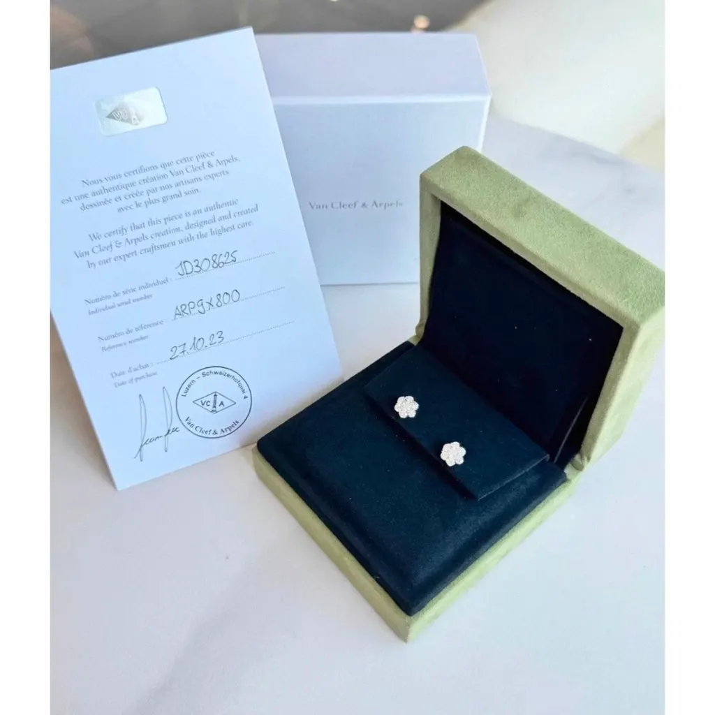 Van Cleef & Arpels Earrings MultiColor Very good - Model View