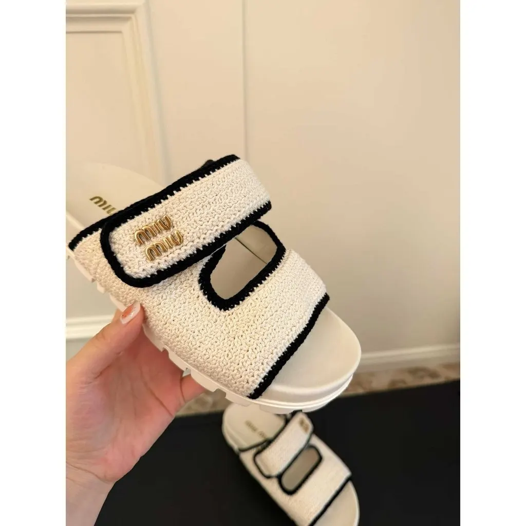 Miu Miu Cloth Sandals MultiColor Very good - Inside View