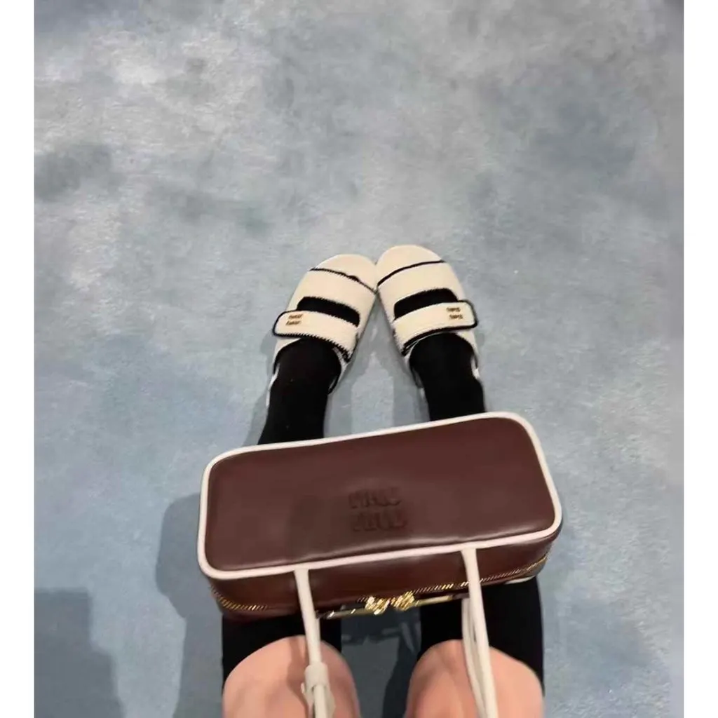 Miu Miu Cloth Sandals MultiColor Very good - Box View